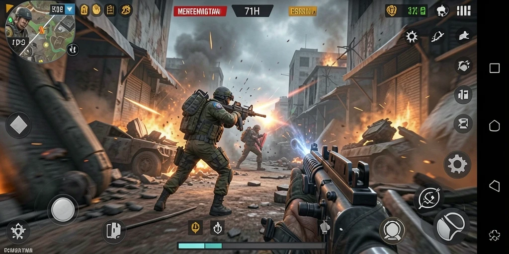 Tampilan gameplay menegangkan dalam 71H dengan aksi tak terbatas.
