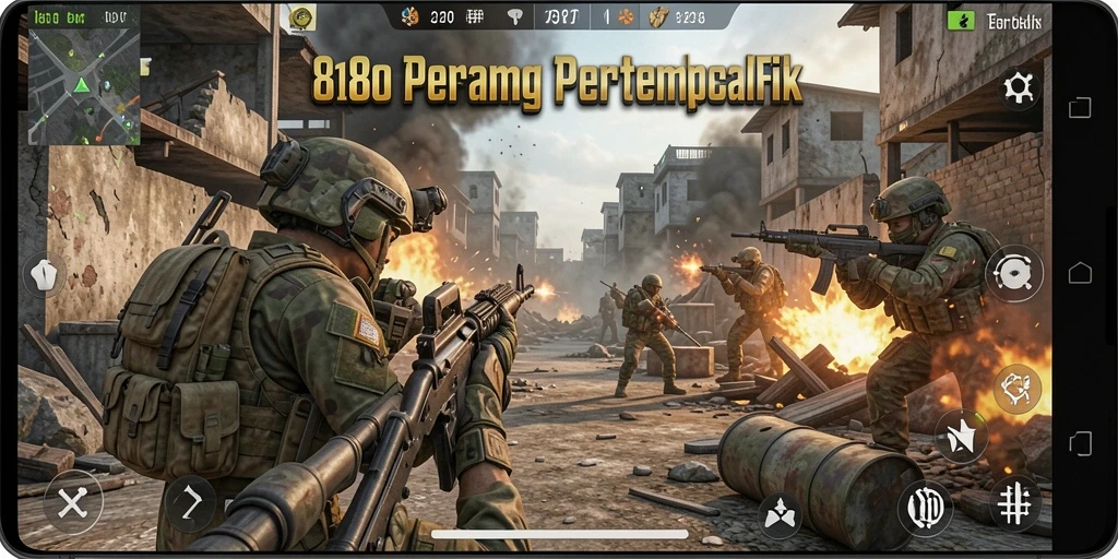 Gameplay menakjubkan dalam 8180 dengan aksi tembak-menembak seru.
