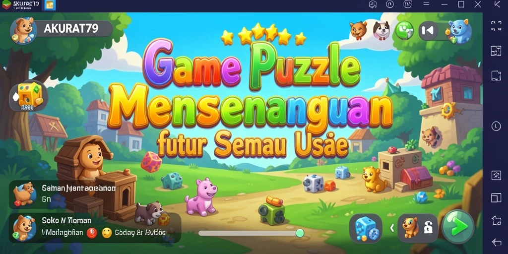 Tampilan gameplay menantang di AKURAT79 dengan puzzle seru.