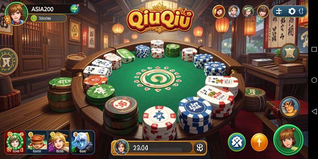 Tampilan gameplay QiuQiu yang menarik dan seru.