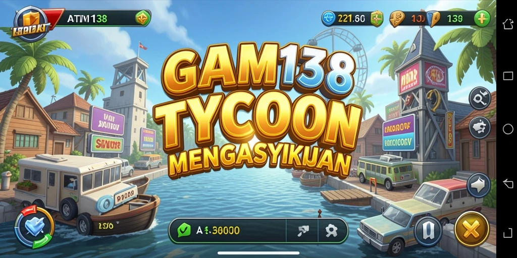 Screenshot menunjukkan gameplay Tycoon yang seru dan interaktif.