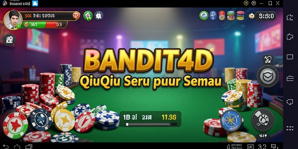 Tampilan permainan QiuQiu yang mengasyikkan di BANDIT4D.