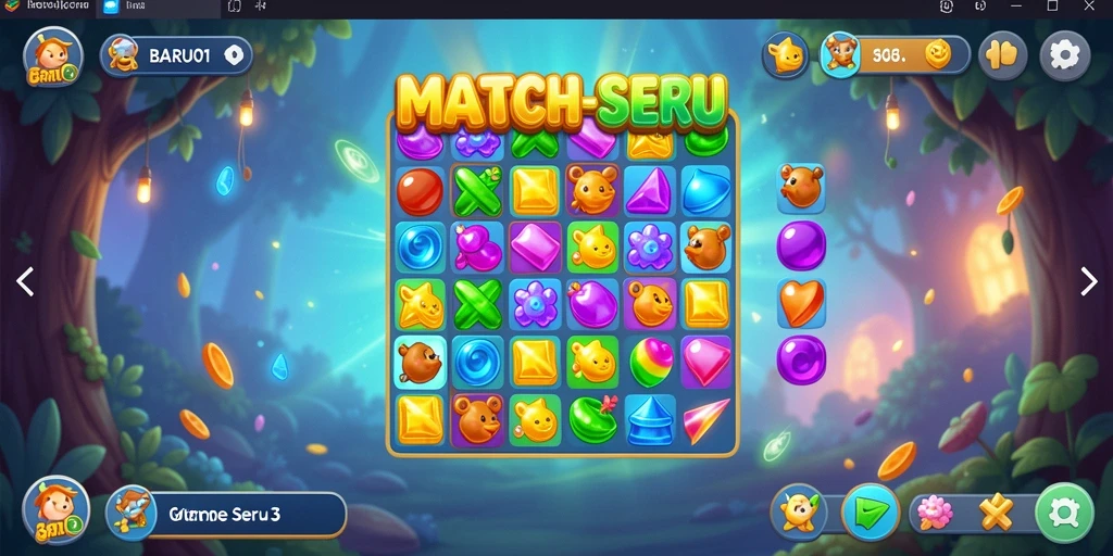 Tampilan menarik dari gameplay seru game Match-3.