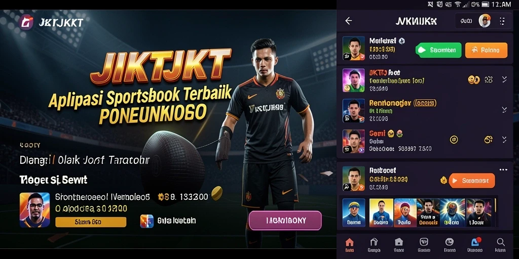 Tampilan antarmuka <strong>JKTJKT</strong> yang menarik dengan fitur taruhan olahraga yang lengkap.
