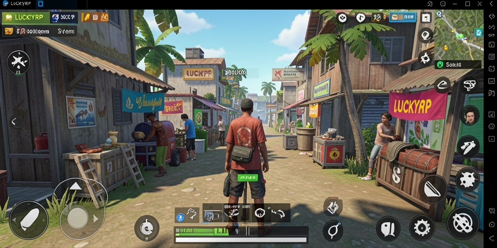 Tampilan gameplay LUCKYRP yang mendalam dan interaktif.