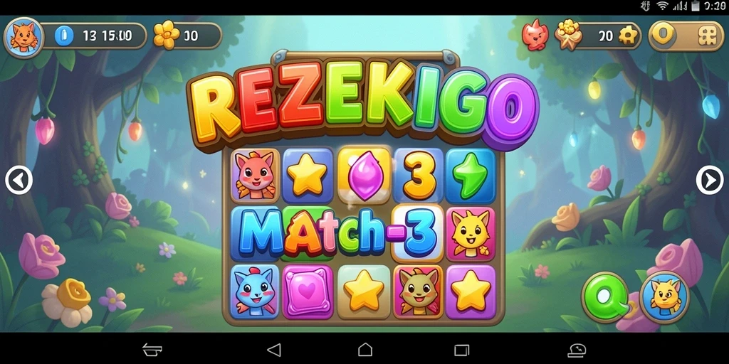 Tampilan gameplay menarik dari REZEKIGO yang seru dan penuh warna.