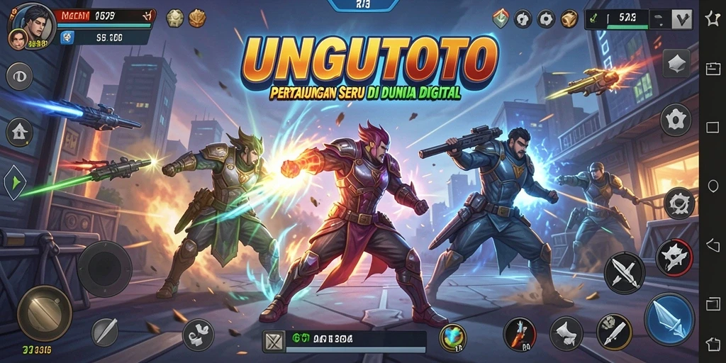Tangkapan layar gameplay UNGUTOTO yang intens dan seru.