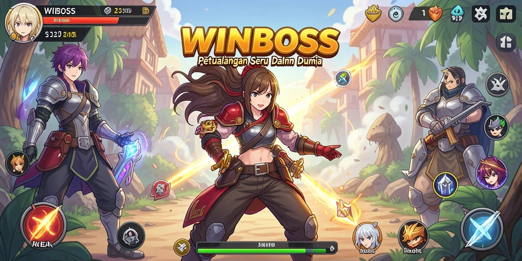 Gameplay menarik di dunia anime dengan karakter-karakter yang mengesankan.